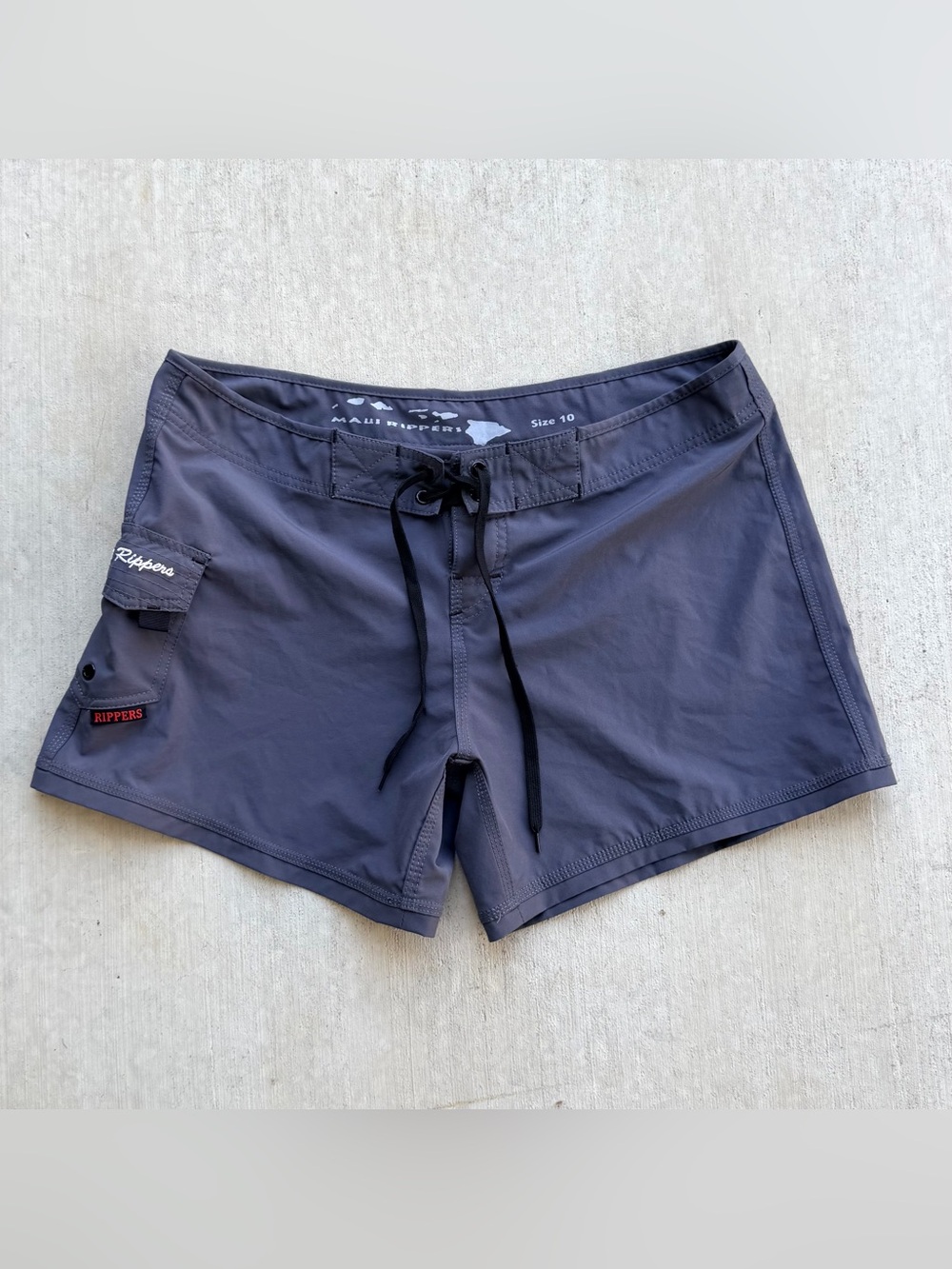 Maui Rippers Boardshorts Women Size 10 Cargo Pocket Swim